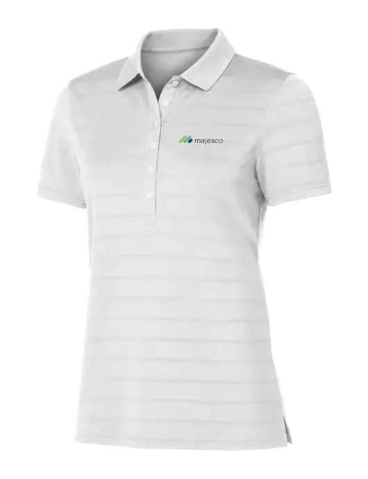 Callaway Womens Bright White Ventilated Polo w/Majesco Logo