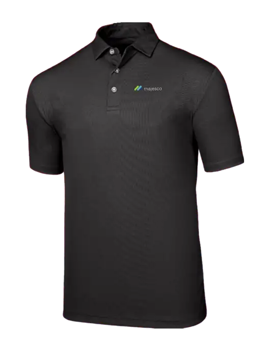 Callaway Birdseye Black Polo w/Majesco Logo
