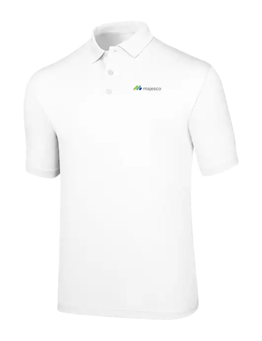 Callaway Opti-Dri White Chev Polo w/Majesco Logo