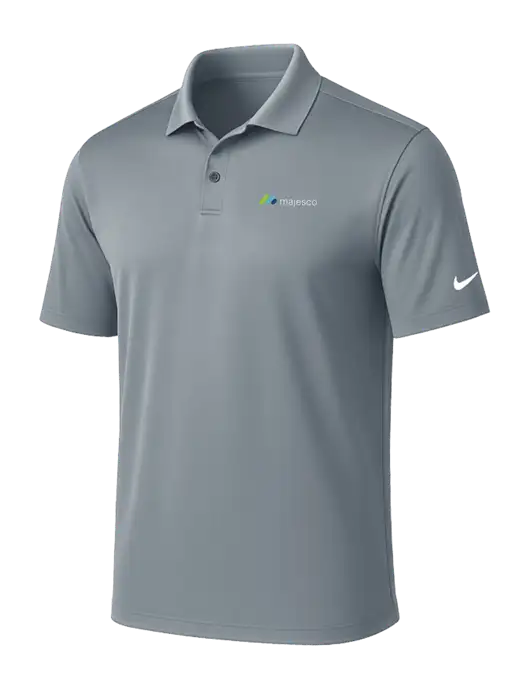 NIKE Medium Grey Victory Solid Polo w/Majesco Logo