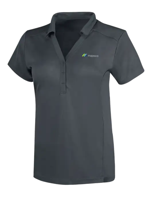 OGIO Dark Grey Womens Framework Polo w/Majesco Logo