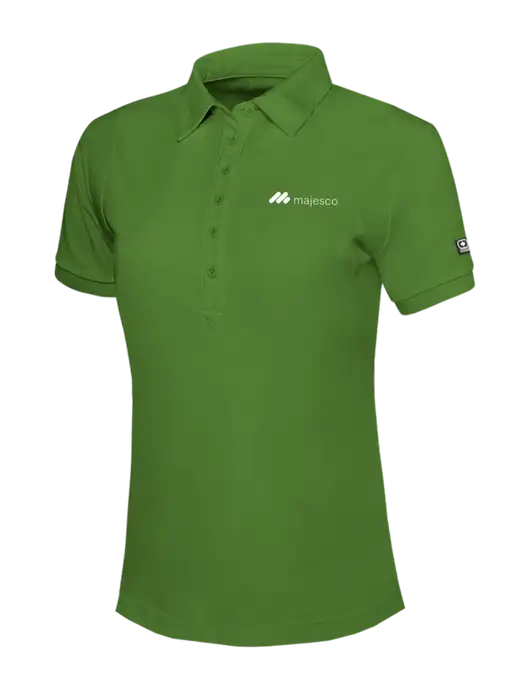 OGIO Womens Dark Kelly Green Jewel Polo w/Majesco Logo