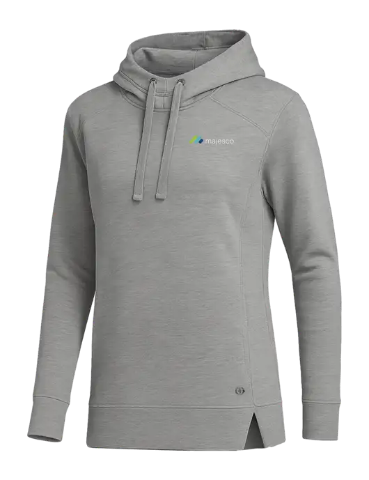 OGIO Heather Grey Womens Luuma Pullover Fleece Hoodie w/Majesco Logo