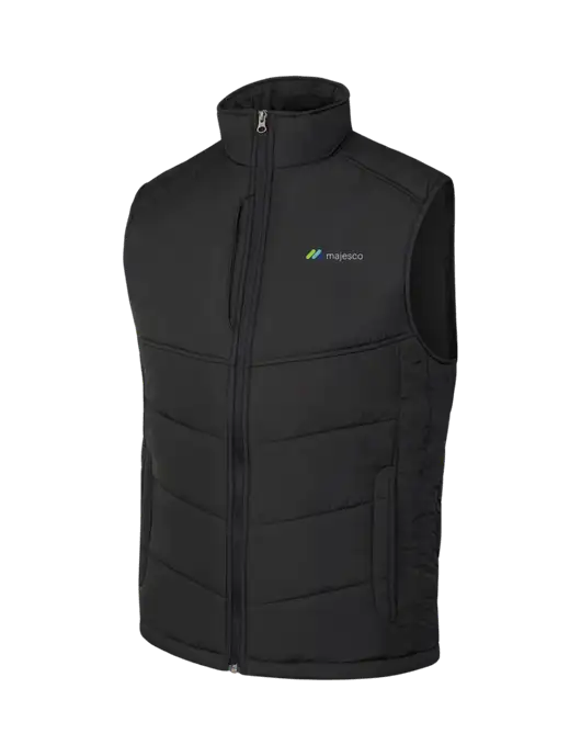 Black/Black Puffy Vest w/Majesco Logo