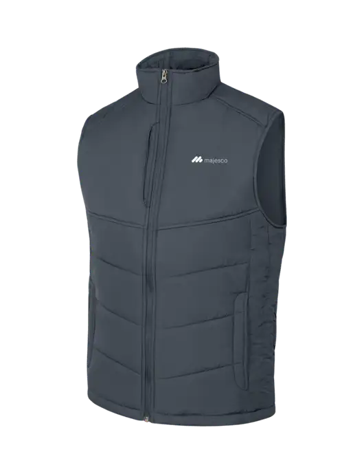 Dark Slate/Black Puffy Vest w/Majesco Logo