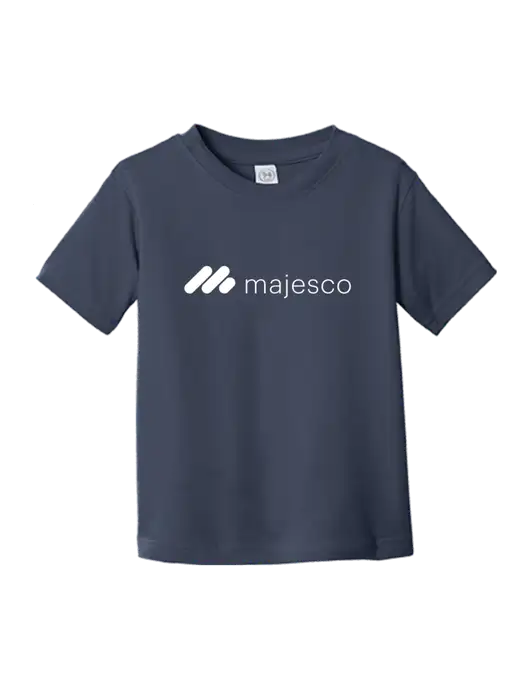 Rabbit Skins Navy Toddler Fine Jersey Tee w/Majesco Logo