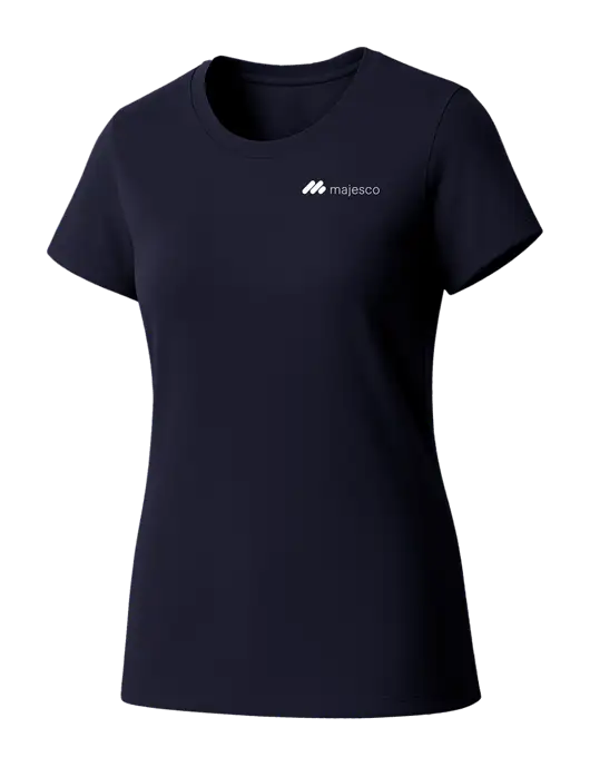 Womens Seriously Soft New Navy T-Shirt w/Majesco Logo