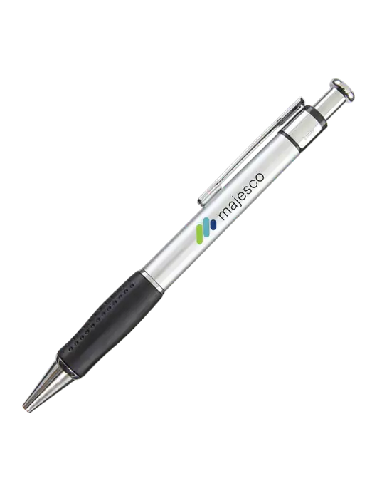 Malta Silver Pen - Black Ink w/Majesco Logo