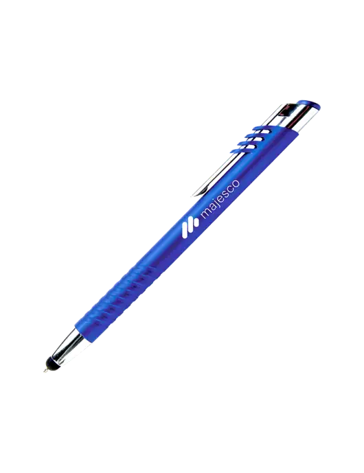 Schirhart Blue Stylus Pen - Blue Ink w/Majesco Logo