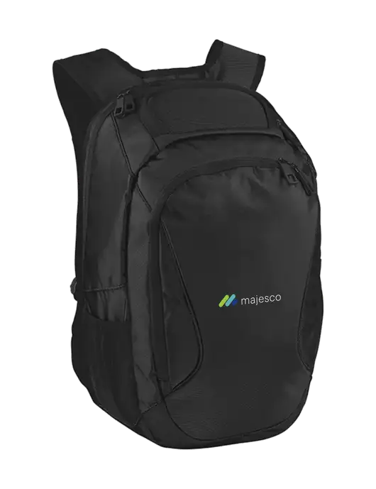 Stealth Black Laptop Backpack w/Majesco Logo