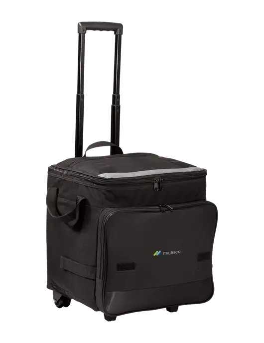 Black Rolling Cooler w/Majesco Logo