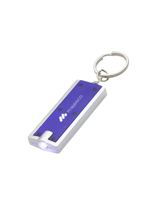 Simple Touch Blue LED Keychain w/Majesco Logo