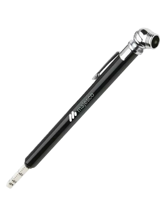 Quick View Black Tire Gauge w/Majesco Logo