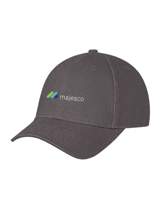 Medium Dark Grey Structured Soft Snap Closure Hook & Loop Cap w/Majesco Logo