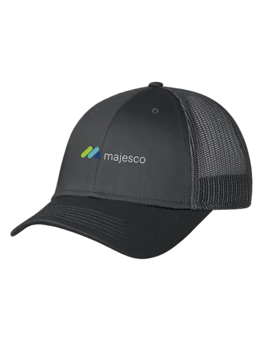Charcoal Mesh Trucker Cap Snap Back w/Majesco Logo