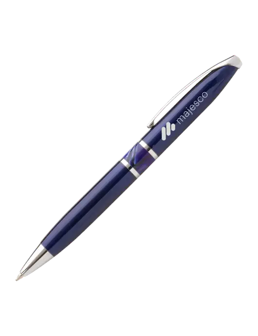 Illusion Navy Pen - Black Ink w/Majesco Logo