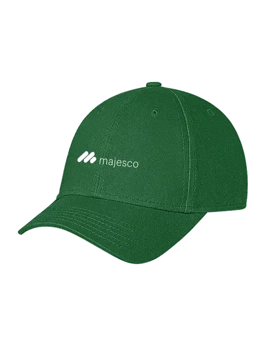 Kelly Green Structured Soft Snap Closure Hook & Loop Cap w/Majesco Logo