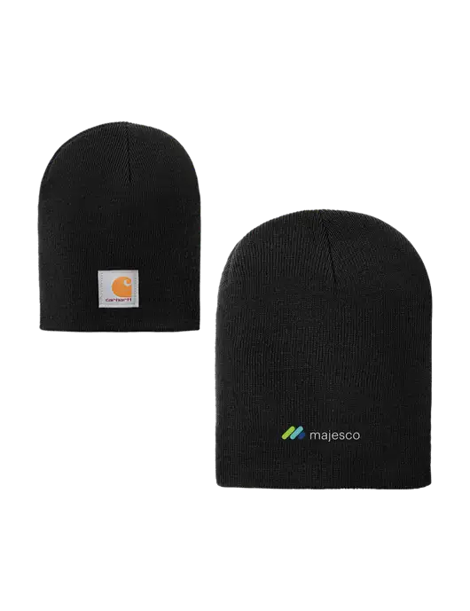 Carhartt Black Acrylic Knit Hat w/Majesco Logo