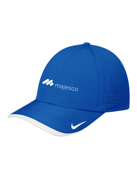 Nike Royal/White Dri-FIT Perforated Performance Cap w/Majesco Logo