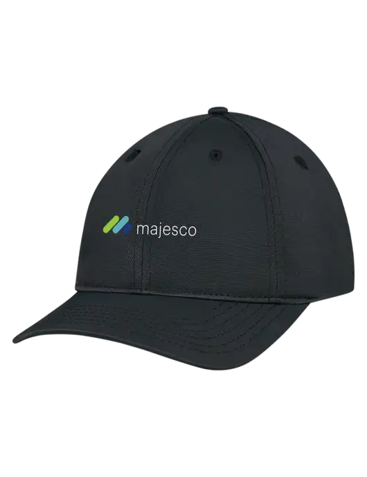 Black Nylon Twill Performance Cap w/Majesco Logo