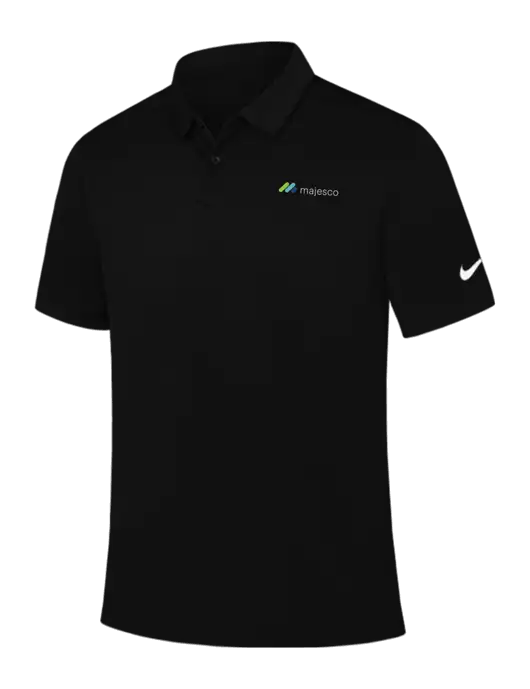 Nike Black Dry Essential Solid Polo w/Majesco Logo