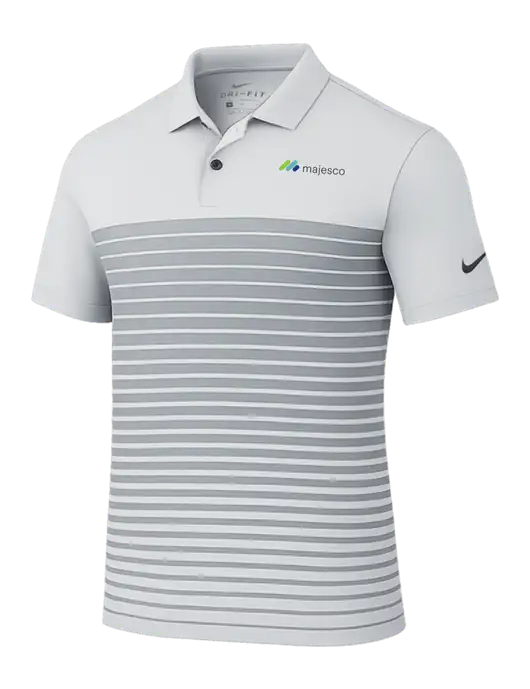 Nike Light Grey Dri-FIT Vapor Block Polo w/Majesco Logo