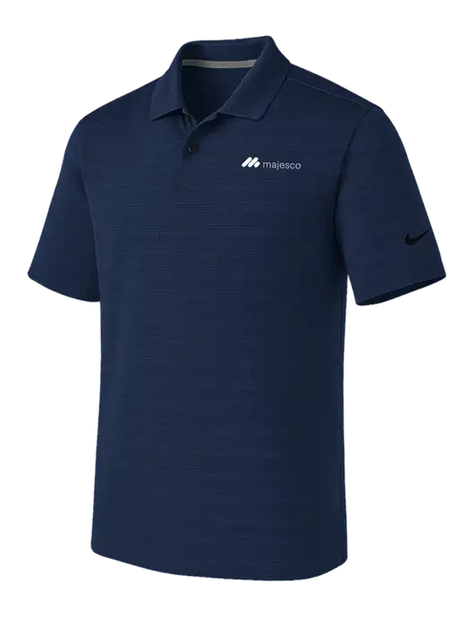 Nike Navy Dri-FIT Vapor Jacquard Polo w/Majesco Logo