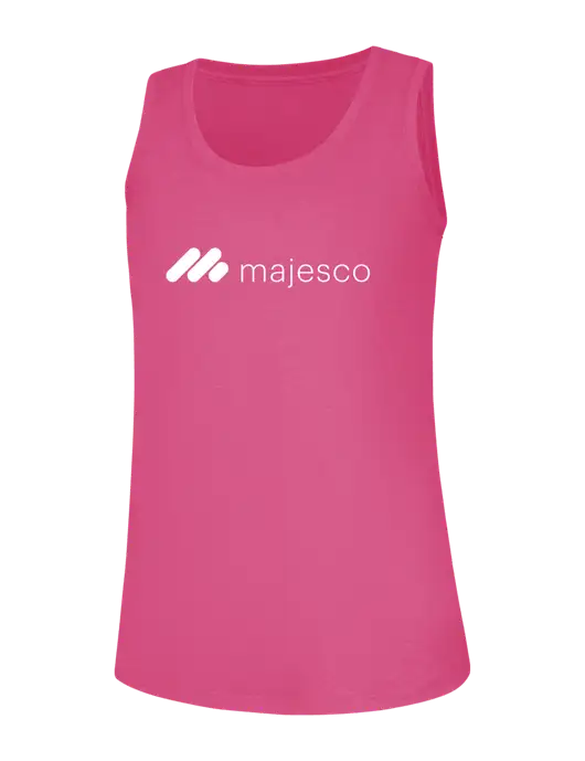 Womens Fuchsia Frost Perfect Tri Racerback Tank w/Majesco Logo
