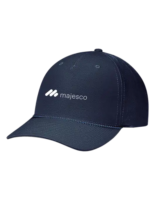 Richardson Laser Perf Performance Dark Navy/Navy-Grey-Blue Rope Cap w/Majesco Logo