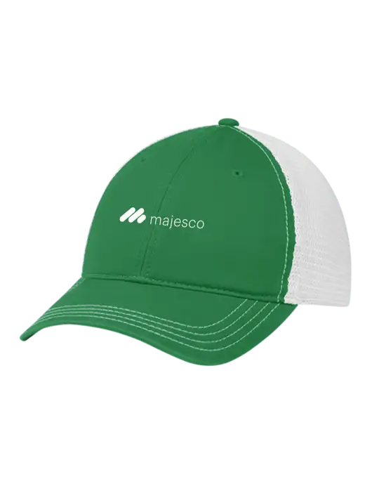 Richardson 111 Garment Washed Trucker Cap Kelly w/White Mesh w/Majesco Logo
