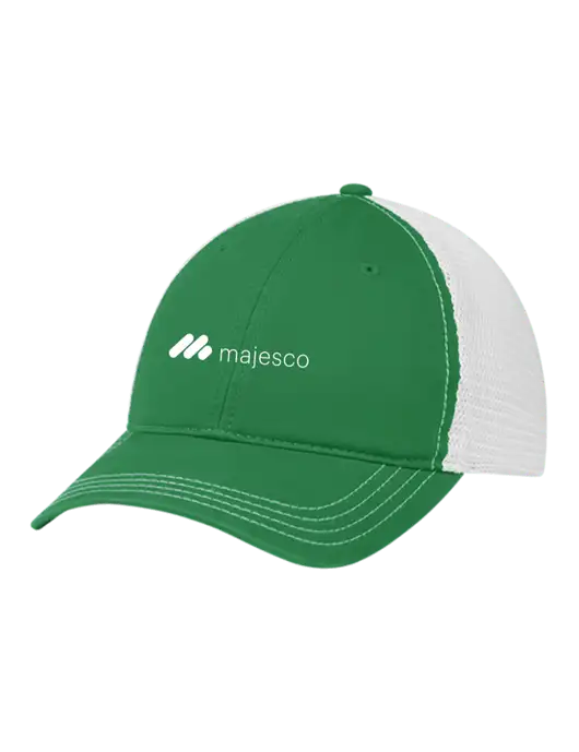 Richardson 111 Garment Washed Trucker Cap Kelly w/White Mesh w/Majesco Logo