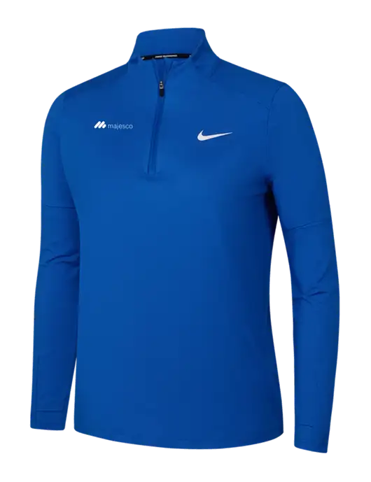 Nike Royal Womens Dri-FIT Element 1/2-Zip Pullover w/Majesco Logo