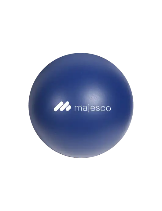 Navy Blue Stress Reliever Ball w/Majesco Logo