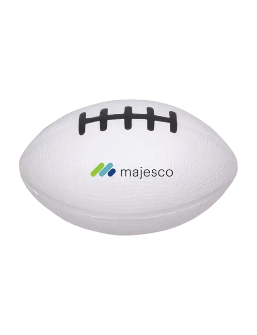 White Stress Reliever Football w/Majesco Logo