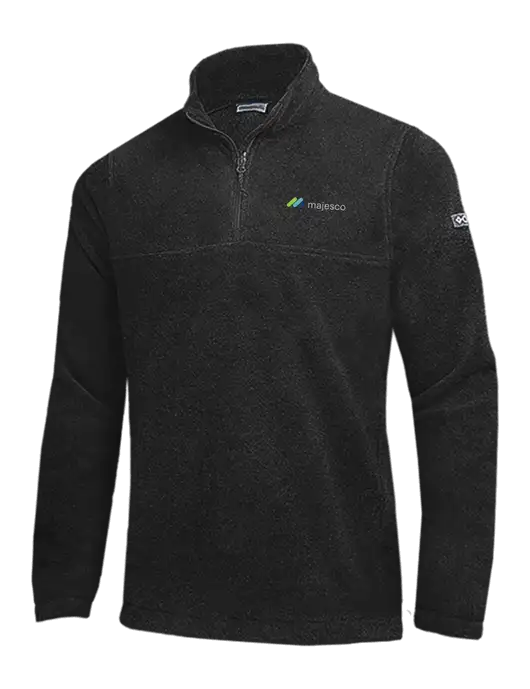 Columbia Black Steens Mountain Fleece 1/2 Zip Pullover w/Majesco Logo
