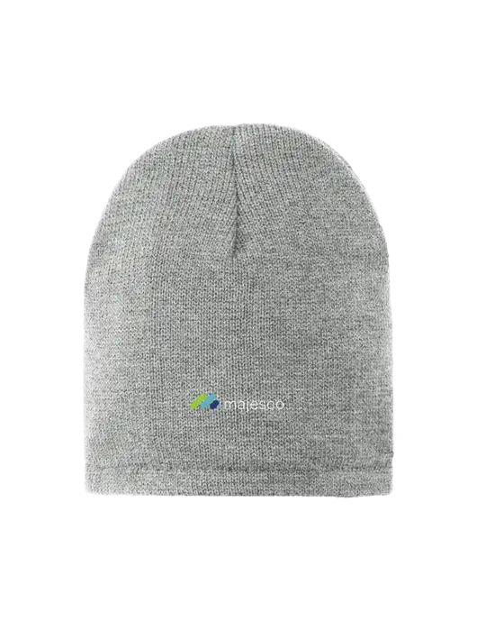 Dark Medium Grey Fleece-Lined Beanie Cap w/Majesco Logo