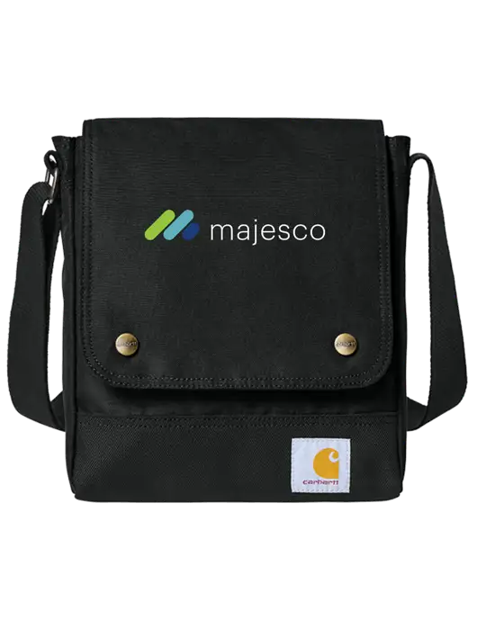 Carhartt Black Crossbody Snap Bag w/Majesco Logo