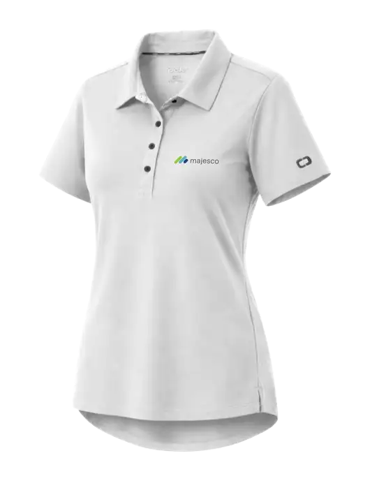 OGIO Womens Envision White Polo w/Majesco Logo